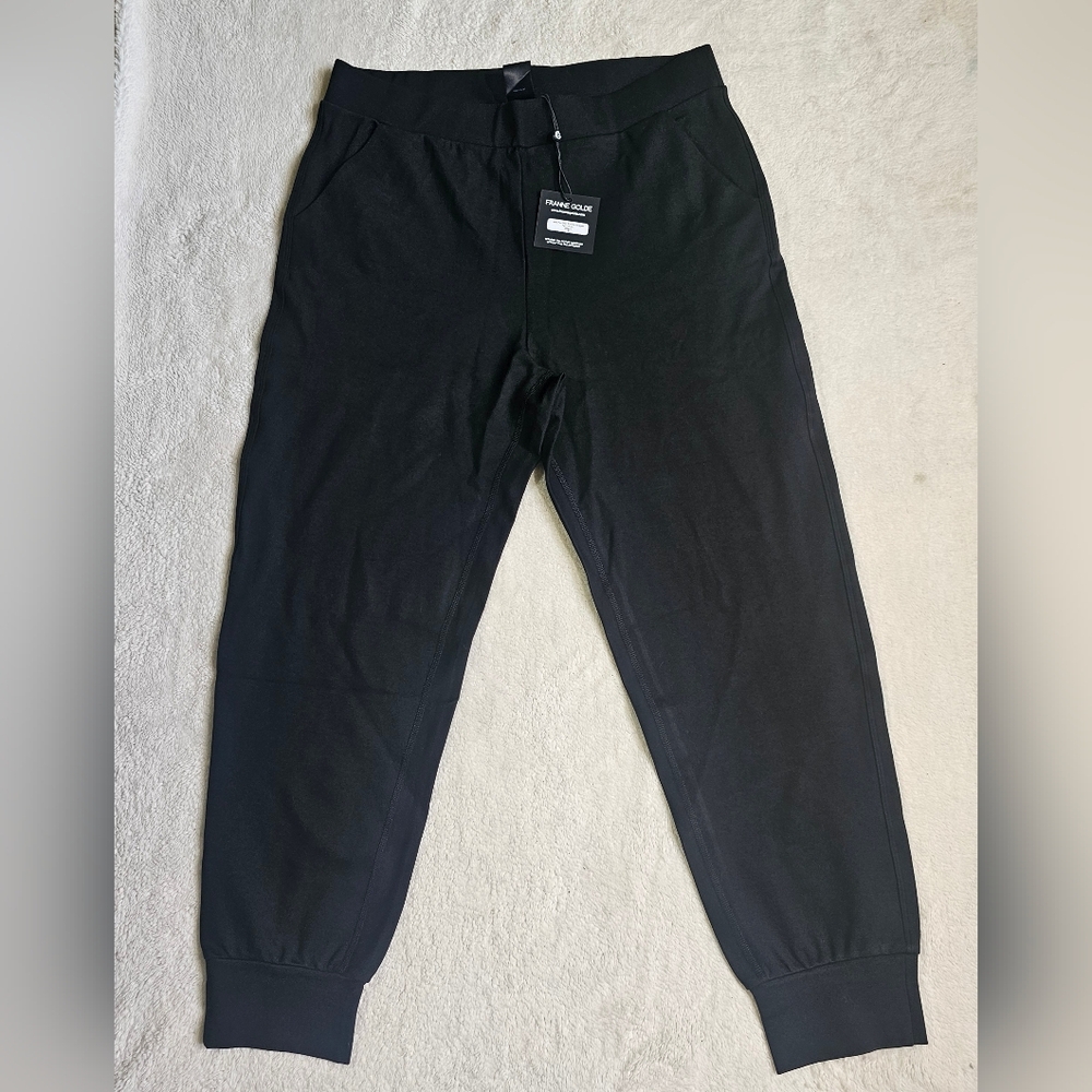 Franne Golde The Perfect Ponte Jogger Pant Black Size XL NWT